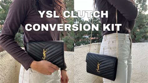 conversion kit for ysl clutch|ysl clutch on sale.